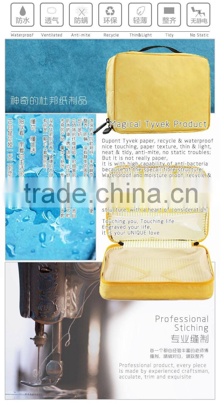 Waterproof Functional Cosmetics Makeup Washing Accessories Storage Bag With Zipper Closure