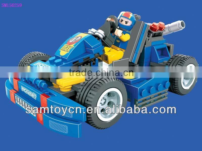 216pcs building blocks kids mini go karts for sale