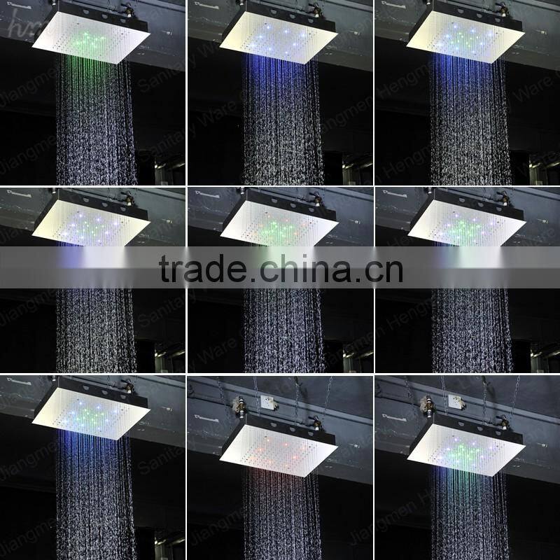 European shower jet system 360*500mm wall panel embeded ceiling rainfall shower head set with body jet