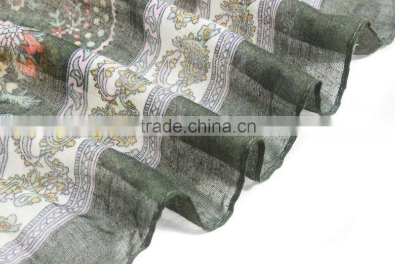 floral printing best quality on sale multi colored infinity scarf