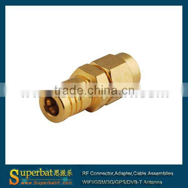 SMA-SMB adapter SMA Plug to SMB Plug straight gold-pleated connector