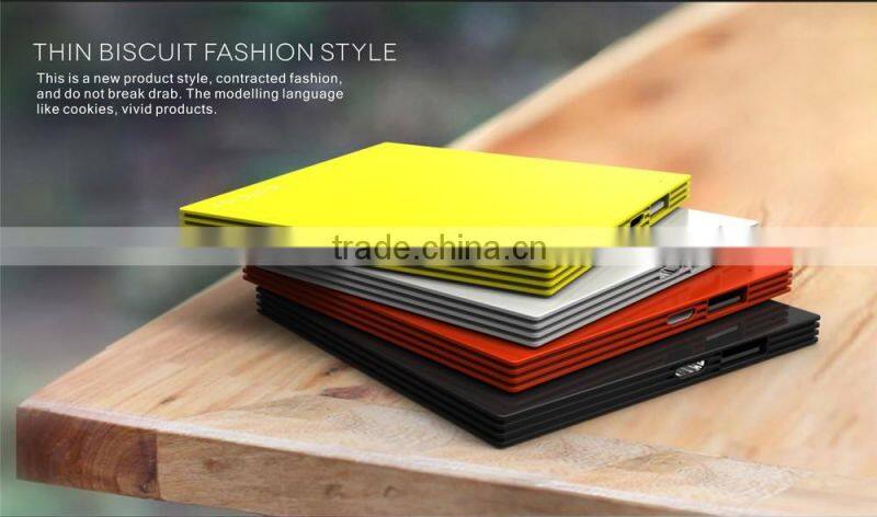 With good and stable quality super slim portable power bank 2600mah