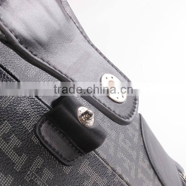Travel Bag Set Printed PU and Genuine Leather Handmade Bags