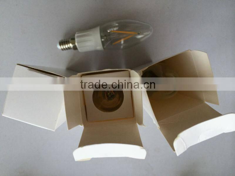 2014 new 360degree COB 2w Filament bulb E14 base