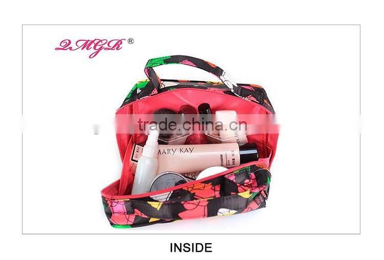 Hot sale Fashion Various color Satin cosmetic bag