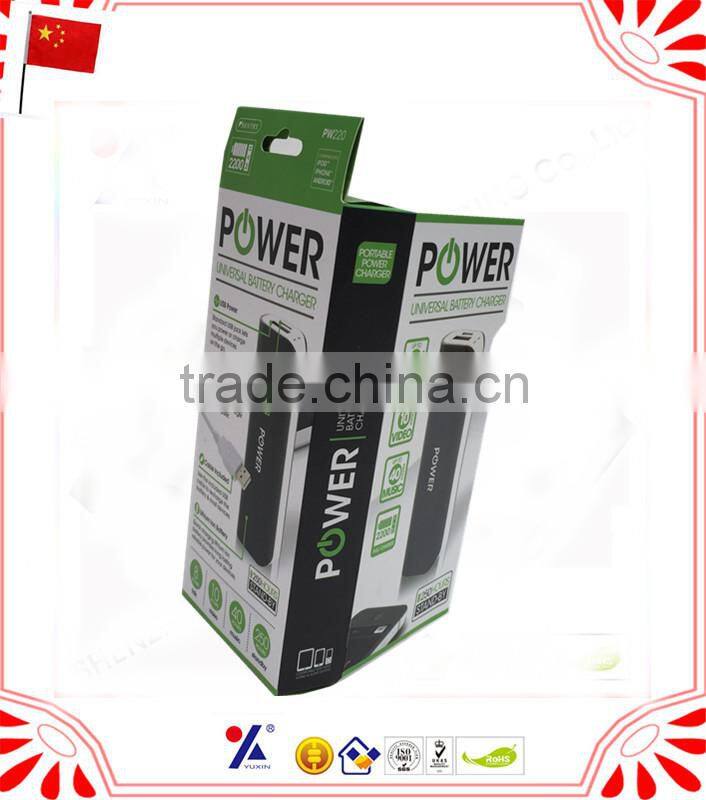 hanging blister packing with paper for electronics display