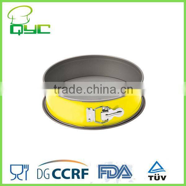 Non-stick Metal Spring Form Quick Release Cake Pan With Loose Base Blue