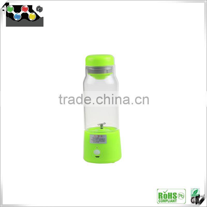 2016 New Popular portable smart juice cup with USB, Healthy Green smart juice cup, good quality fruit smart juice cup
