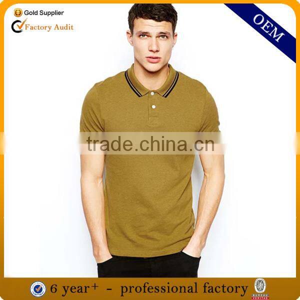 Custom high quality mens cotton embroidered polo shirt
