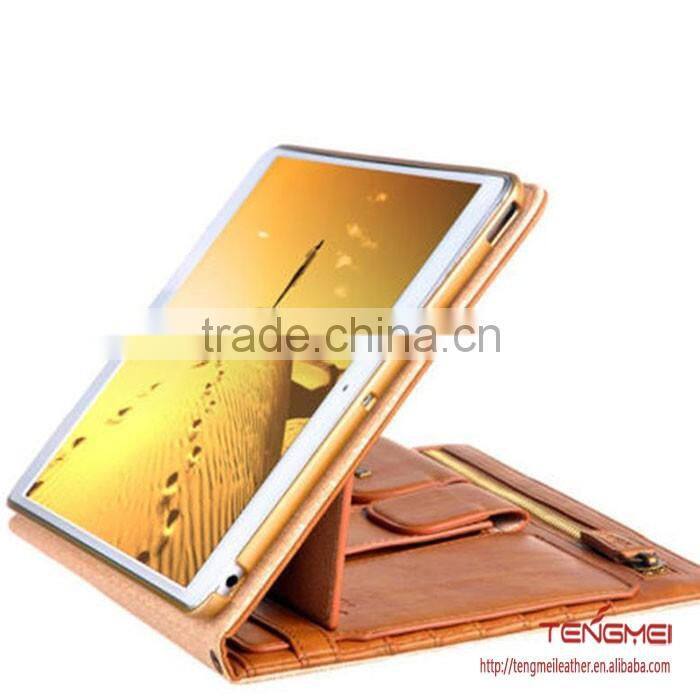 Multifunction stand leather cover folding folio for iPad Air case