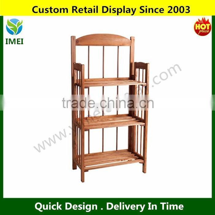 3-Shelf Light Wood Finish Bookcase YM5-1545