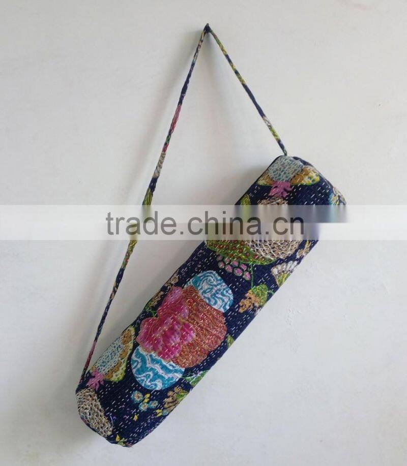 Blue Yoga Mat Bag Shoulder Bag Unisex Traditional Yoga Mat Bag Vintage Yoga Bag Unisex Bag Cross Body Bag