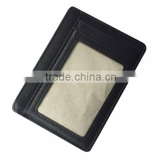 Men's RFID Blocking Genuine Leather Wallet ID Men