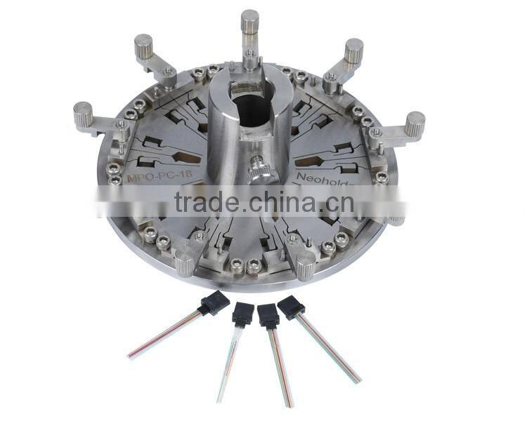 MPO/PC connector fiber optic polishing jig