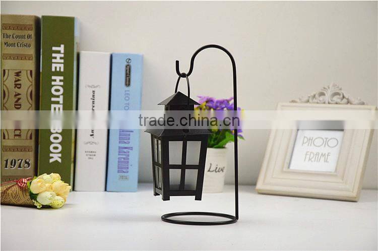 2015 new design retro European-style metal candle holder,hanging wrought iron candlestick