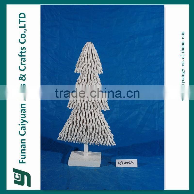 2014 hot sell natural wood holiday decoration wooden Christmas Tree