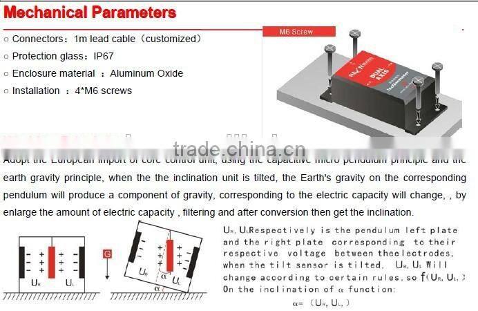 SCA126 Dual axis MODBUS Inclinometer For Satellite Positioning Search and Underground Drill Posture Navigation ...etc