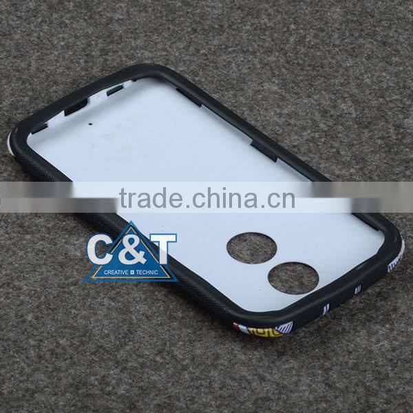 C&T 4 Colors Hybrid TPU Frame 2 in 1 Combo Case For Motorola Moto X2