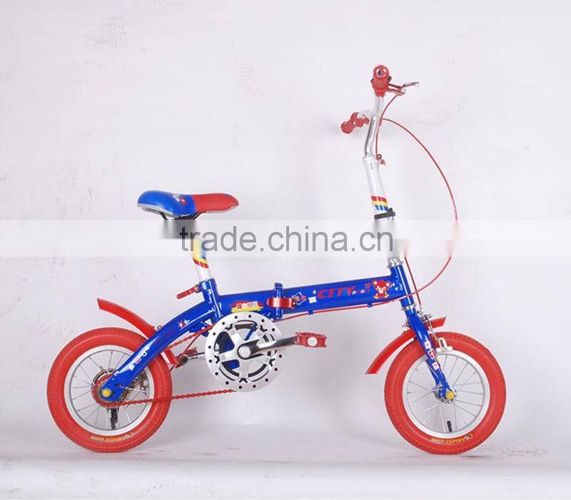 12-inch children folding bike high-carbon steel children bicycle