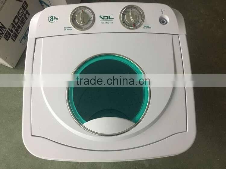 Very popular in Spain of 7.0kg single tub semi hand washing machine