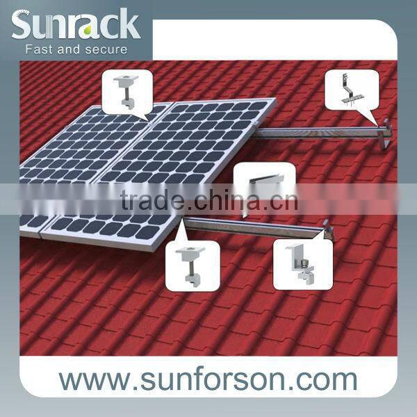 Al6005 Single/Double Row Solar Panel Carport Mount Stucture Support