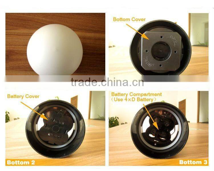 IP44 CE/RoHS 4 battery Motion Sense LED Sensor Lawn Lamp, Garden LED Motion Sense Light