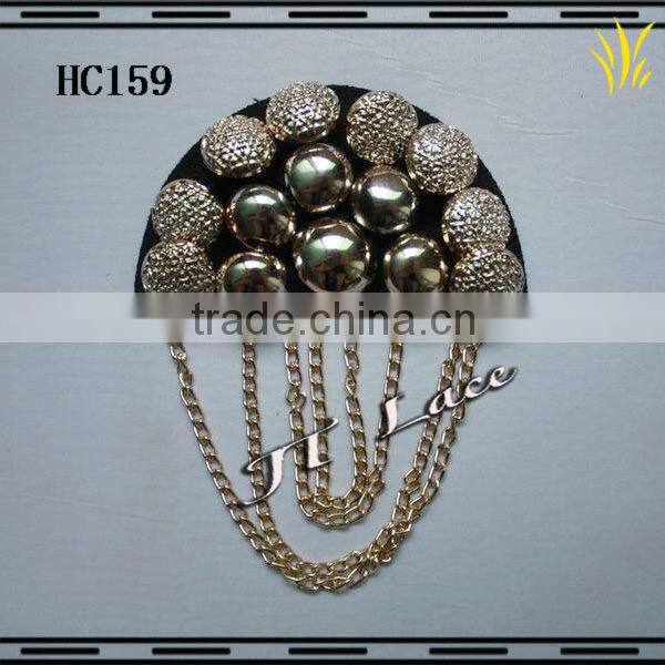 HC155 Handmade leaf shape epaulet collar