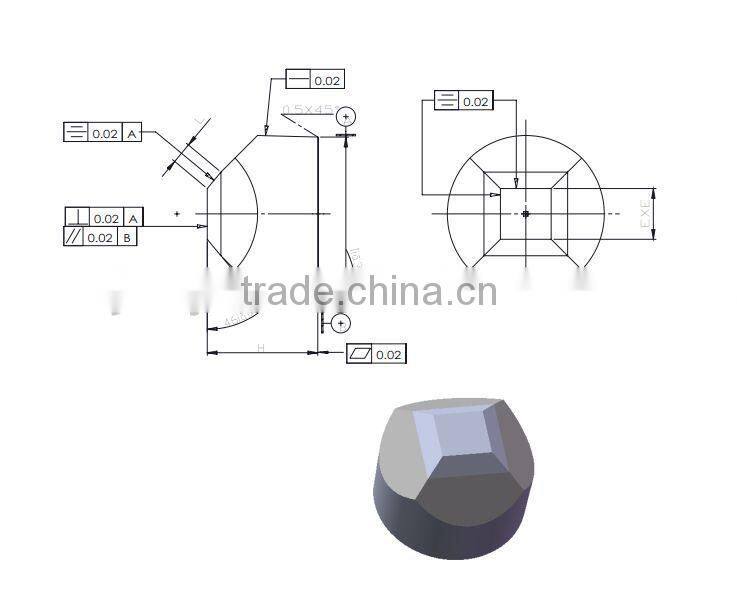 China Manufacturer of Tungsten Cemented Carbide Anvil