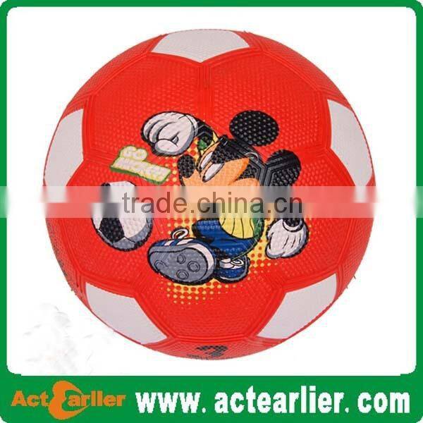 cheap size 4 promotional natural rubber soccer ball