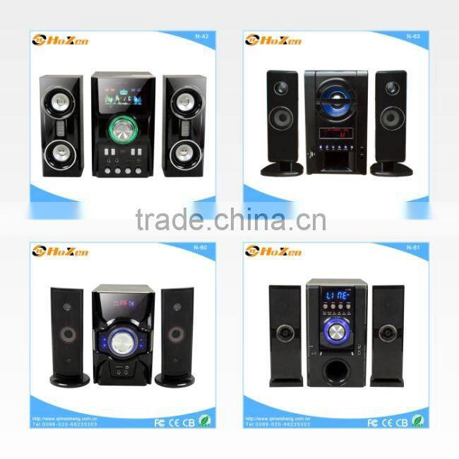 computer speaker with usb,sd,fm ,remote ,2.1 speaker computer