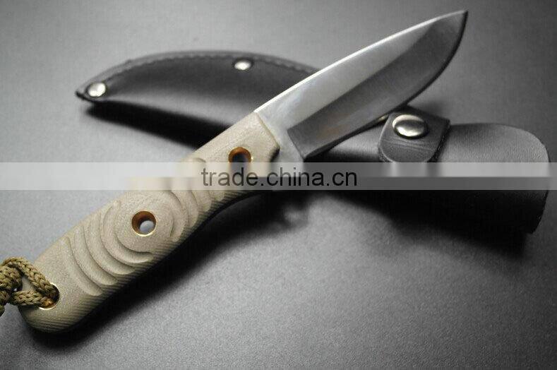 OEM hot survival knife with g10 handle material