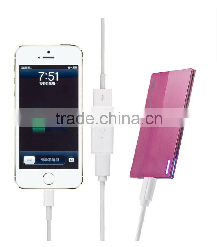 2016 Portable power bank with type-c USB 2200mah 2600mah OEM made by factory