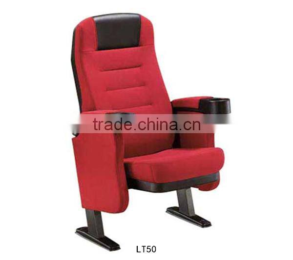 Good quality folding furniture High back chair Powerful auditorium chair for sale LT51