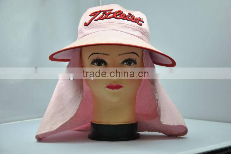 fitted female fashion embroidered sun hat cap