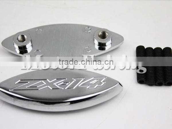 Mirror Base Plates for Kawasaki Ninja ZX-14 ZX14 R ZX-14R ZX1400 2006-2009 MT222-006 Chrome