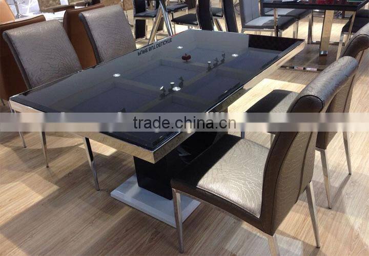 TB elegant modern dining chairs pu living room chair with pu leather