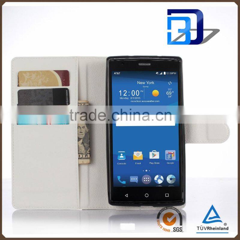 New products 2016 innovation product Stand Wallet Lychee Leather cover for ZTE Zmax 2 Z958 Z955L case mobile accessories