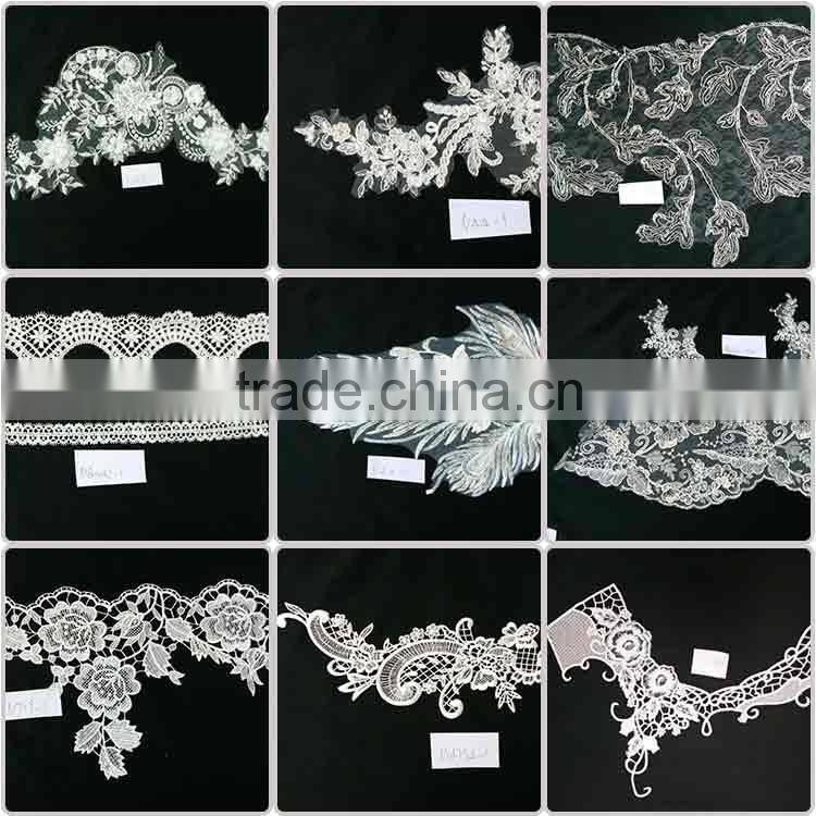 Fashion decorative french lace fabric for wedding dress wholesale China