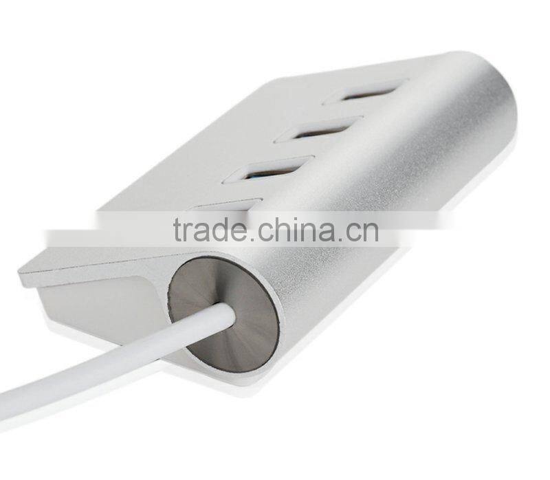 Mini 4 port USB3.0 Hub Supports 5 Gb/s Compatible with USB3.0/USB2.0/1.1