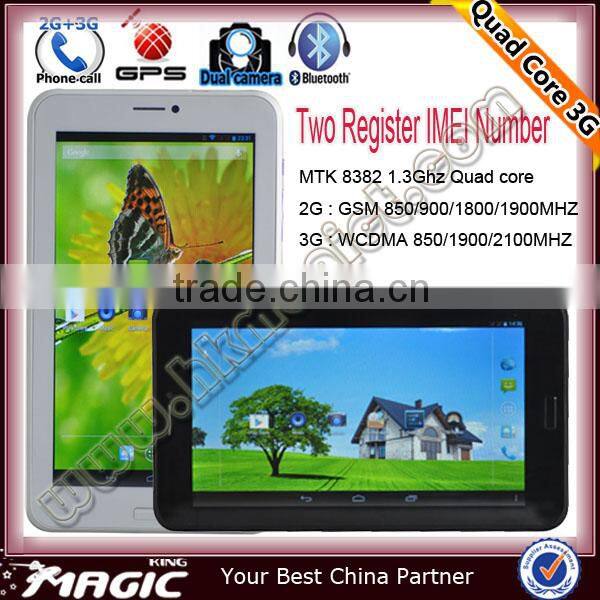 Loewest price Quad core Dipega game android tablet with dual sim slot IPS screen