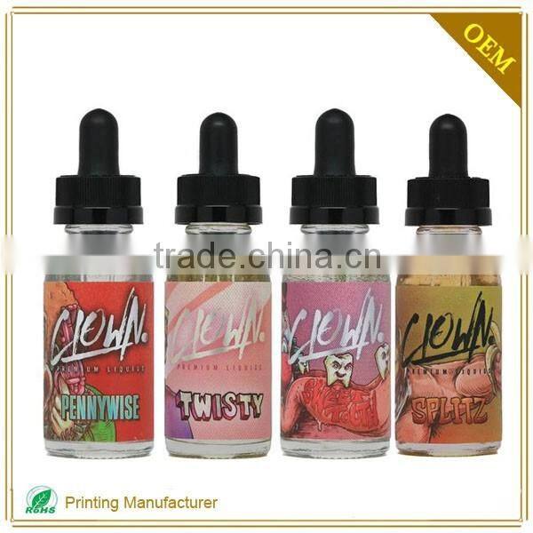 Hot Sale Private Electronic Cigarette,E-juice Waterproof Mini Lables