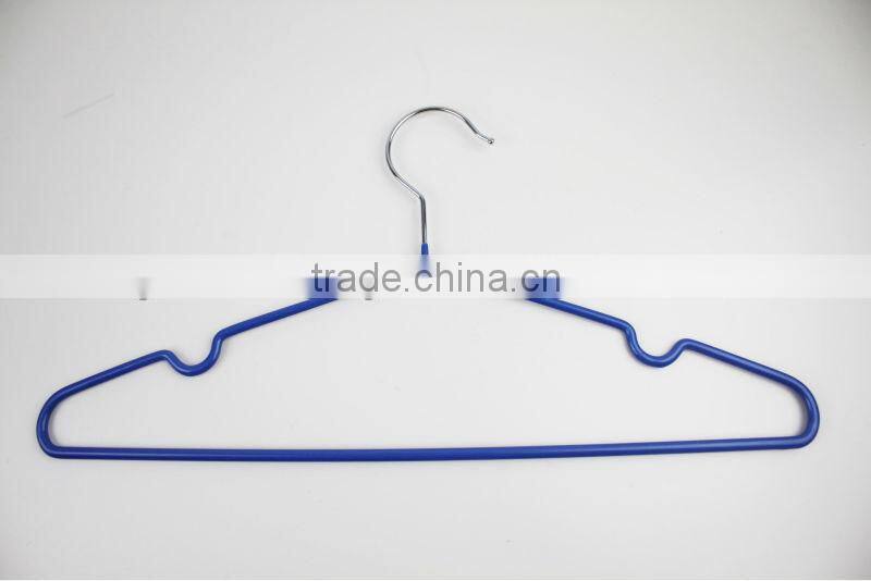 Multifunctional durable Metal material PVC coating non-slip hanger (5pcs)