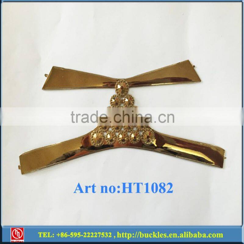 wholesale gold TPU women shoe upper factory (HT1082)