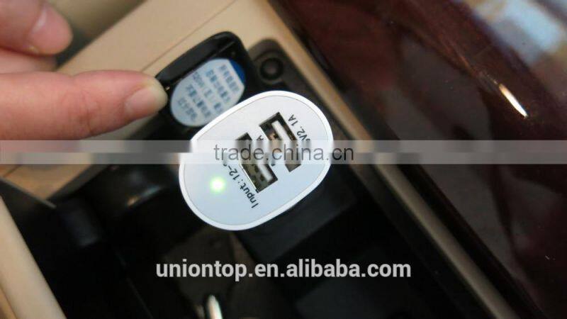 E-mark 2 port usb car mobile battery charger