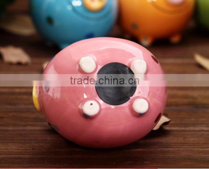 wholesale cheap colorful ceramic piggy bank