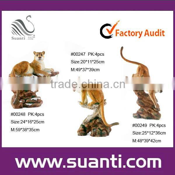 tiger polyresin statue