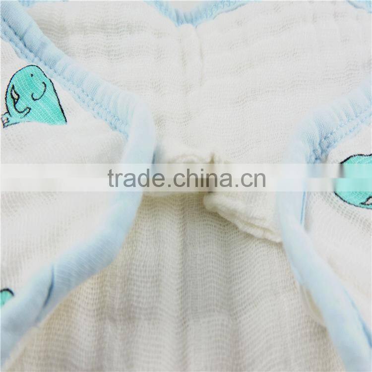 Hot selling 100% cotton muslin baby bibs and burp cloths