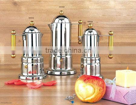 Die-cast aluminum coffee pot