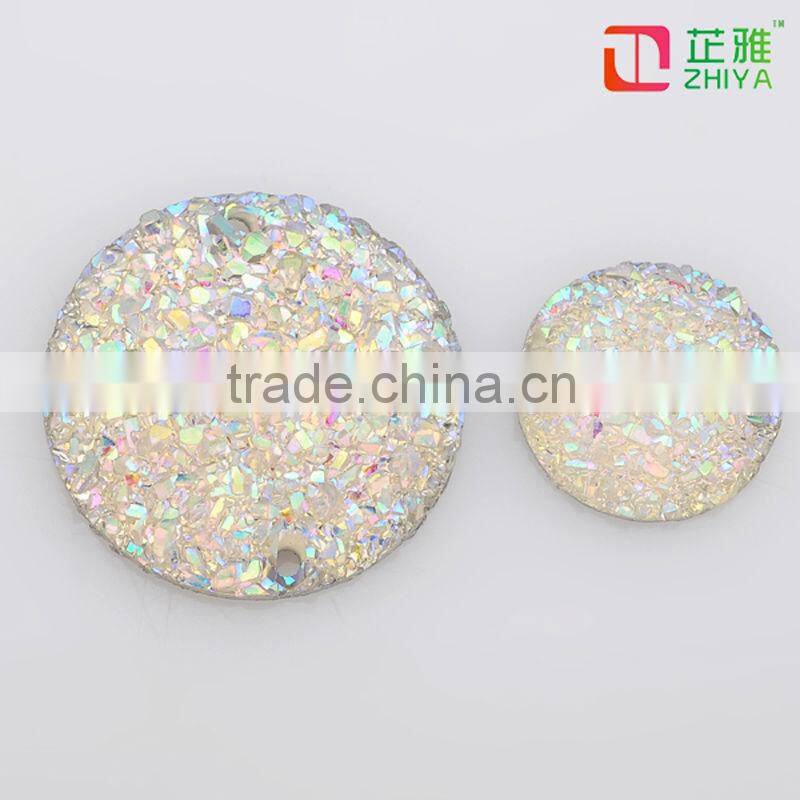 hot sale bulk resin cabochons drusy quartz stones