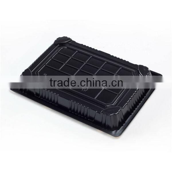 SM1-1103JY-B Disposable Plastic Take Away Printed Sushi Tray For Food Packaging